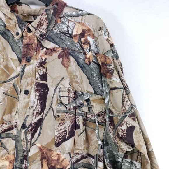 Outfitters Ridge Mens 3XL Camouflage Button Down Shirt Long Sleeve Hunting Top - Picture 5 of 8